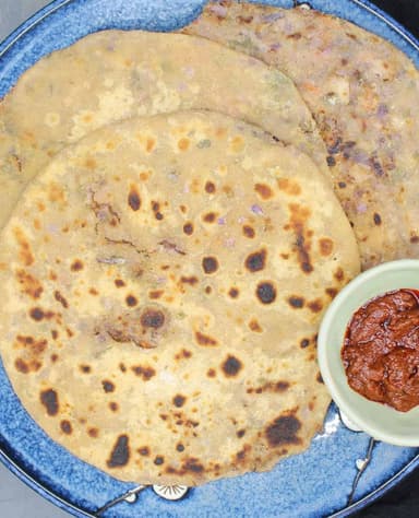 Mix Paratha (2 pcs. with curd)