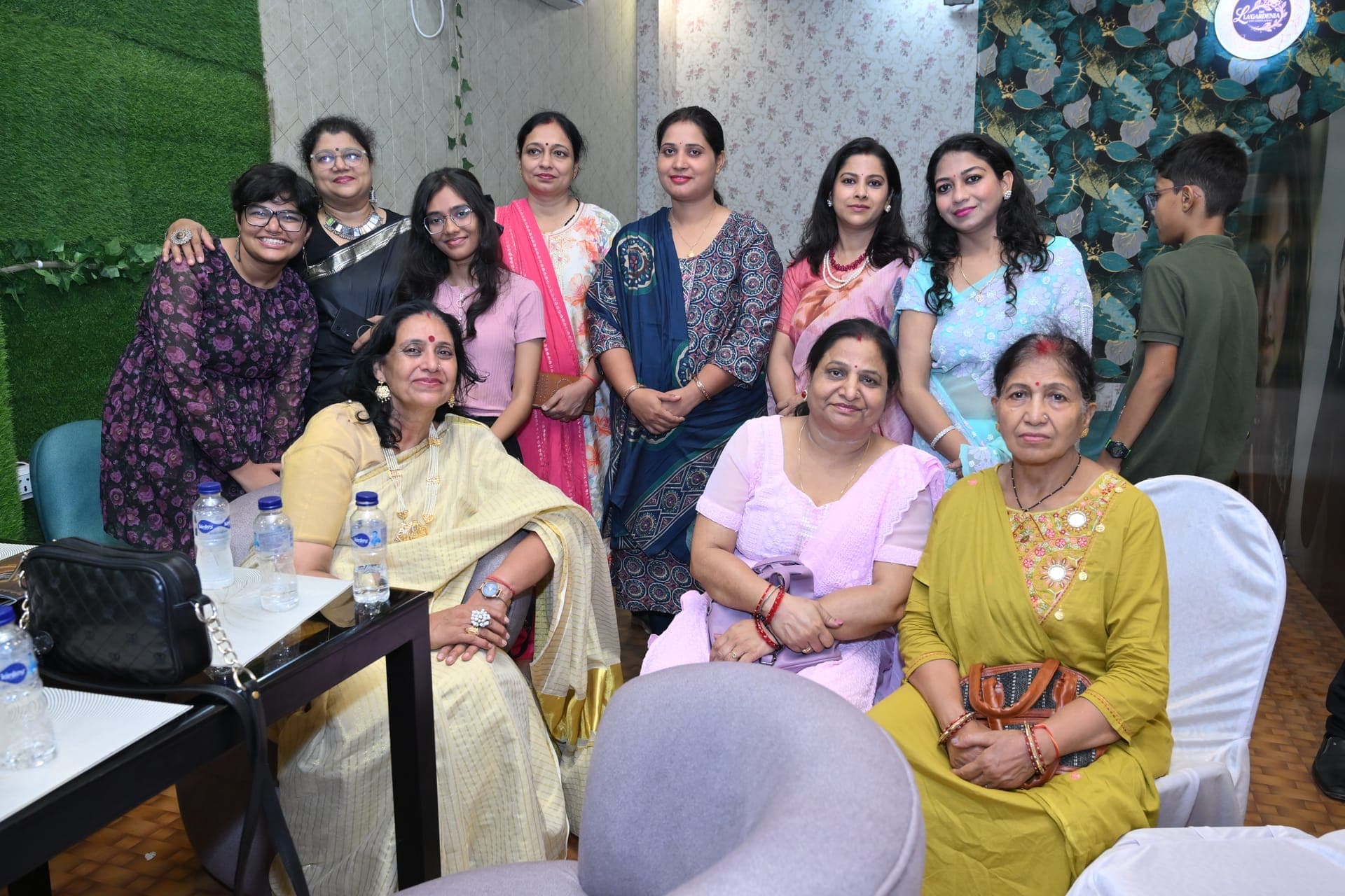 A group of women dressed for a special occasion